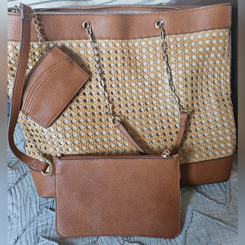 Anne Klein Rattan Purse- Gently Used